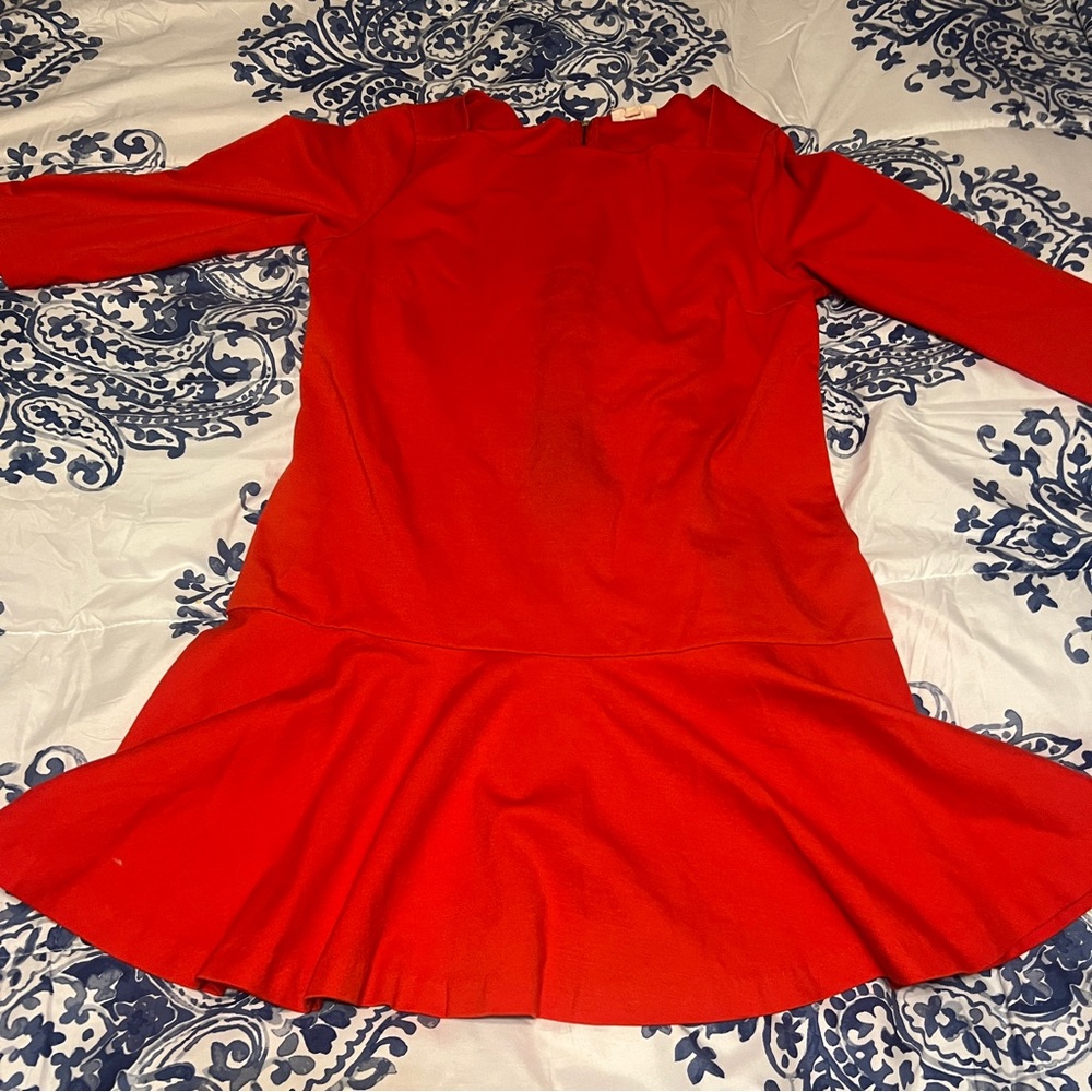 Maison Jules Red Long Sleeve Dress